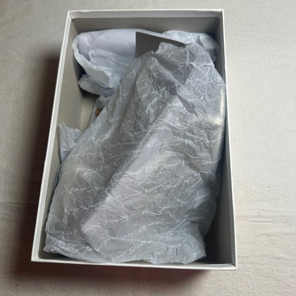 Betsey Johnson JACY Gold Pearl Embellished Ankle Strap Block Heel Sandals Size 7 - Picture 14 of 14